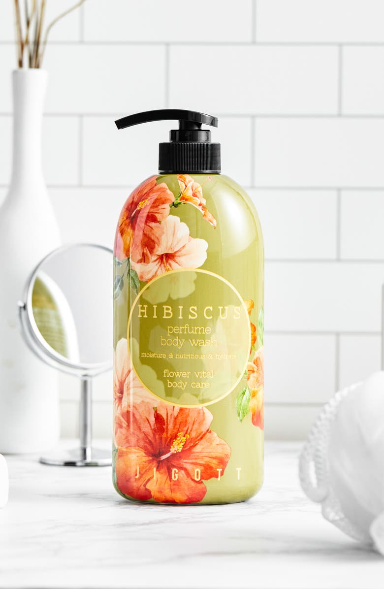 JIGOTT Hibiscus Perfume Body Wash, Alternate, color, 