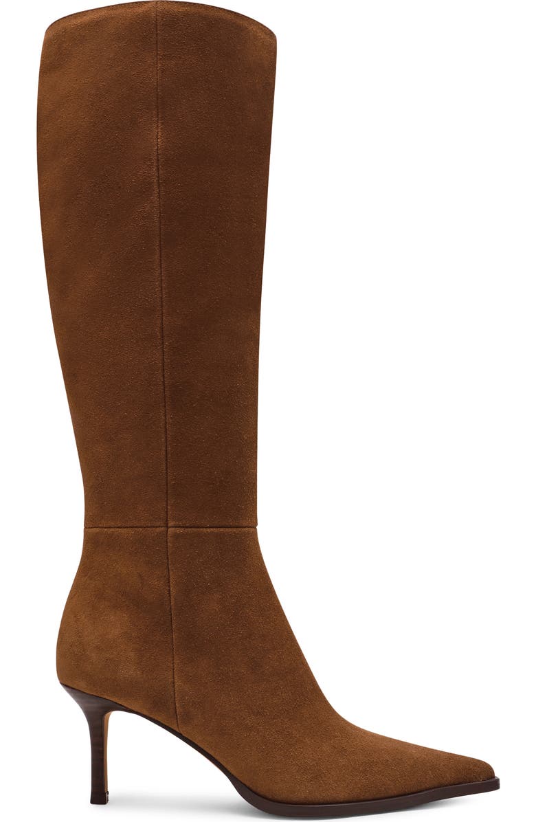 Steve Madden Lingo Pointed Toe Knee High Boot, Alternate, color, Chestnut Suede