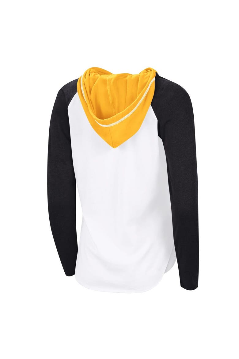 Women's G-III 4Her by Carl Banks  White Boston Bruins VIP Raglan Long Sleeve Hoodie T-Shirt, Alternate, color, White