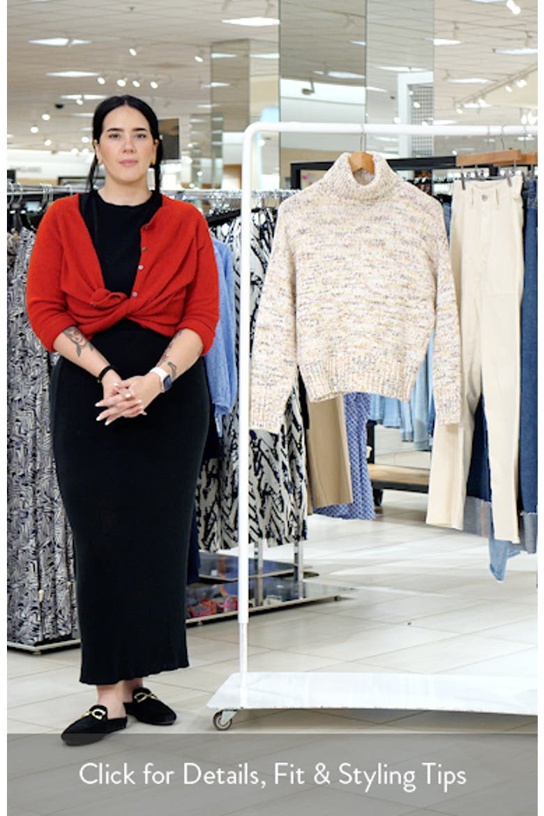 Berryman Marled Cotton Blend Turtleneck Sweater video