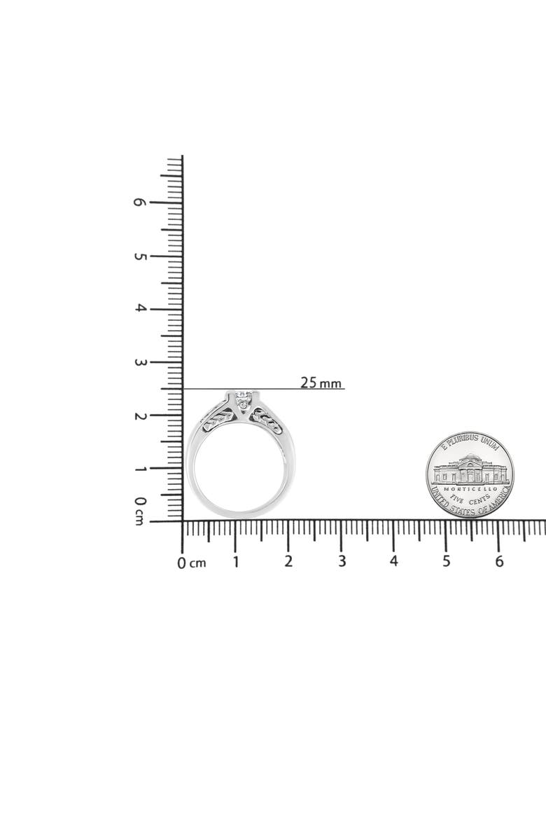 Haus of Brilliance 14K White Gold 1 1/4 Cttw Princess Cut Diamond Engagement Ring, Alternate, color, White