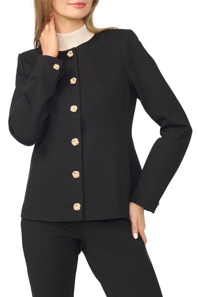 Roberta Ponte Jacket, Main, color, RICH BLACK