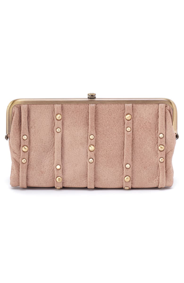 HOBO Lauren Stud Detail Clutch, Alternate, color, Hazel