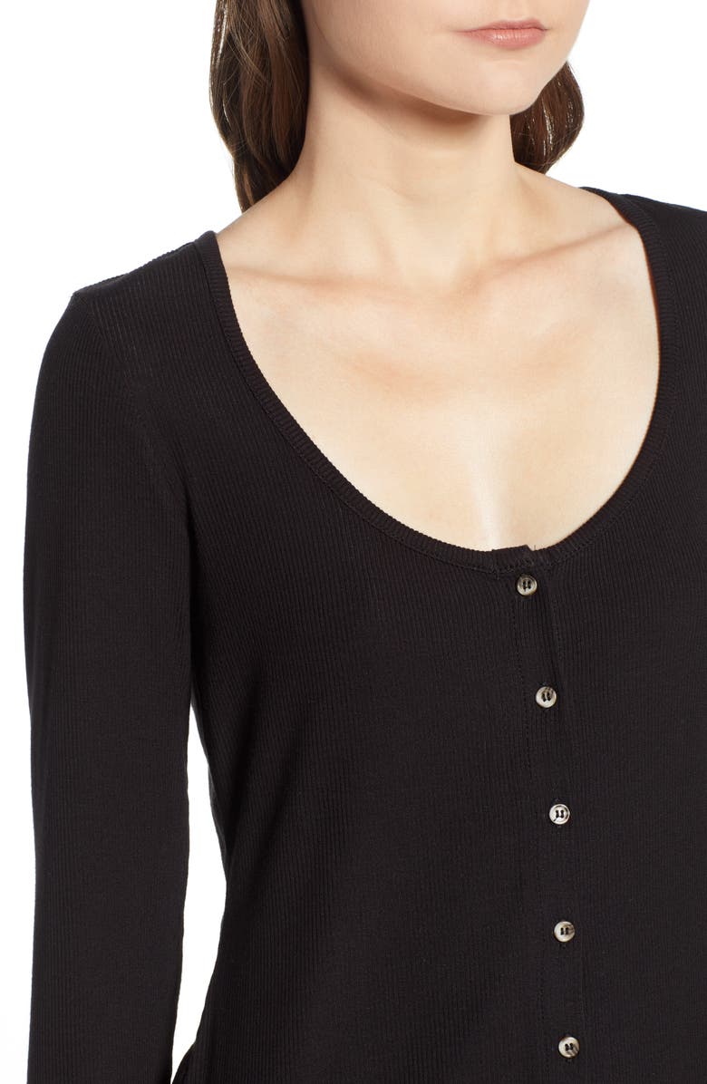 Socialite Button Front Top, Alternate, color, 