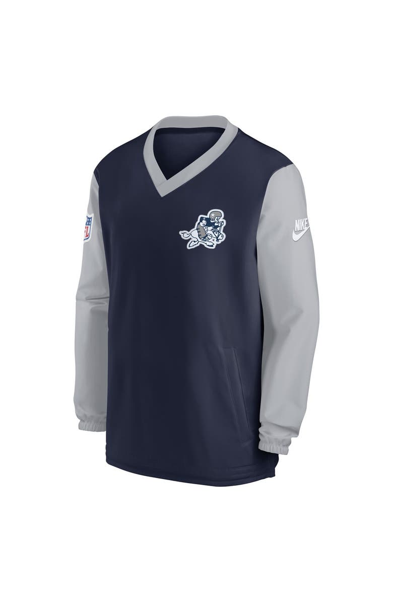 Nike Men's Nike Navy Dallas Cowboys 2023 Sideline V-Neck Pullover Windshirt, Alternate, color, Navy