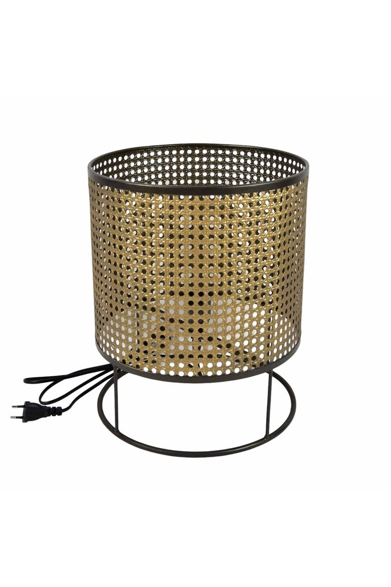 Cylinder Table Lamp, Main, color, Brown