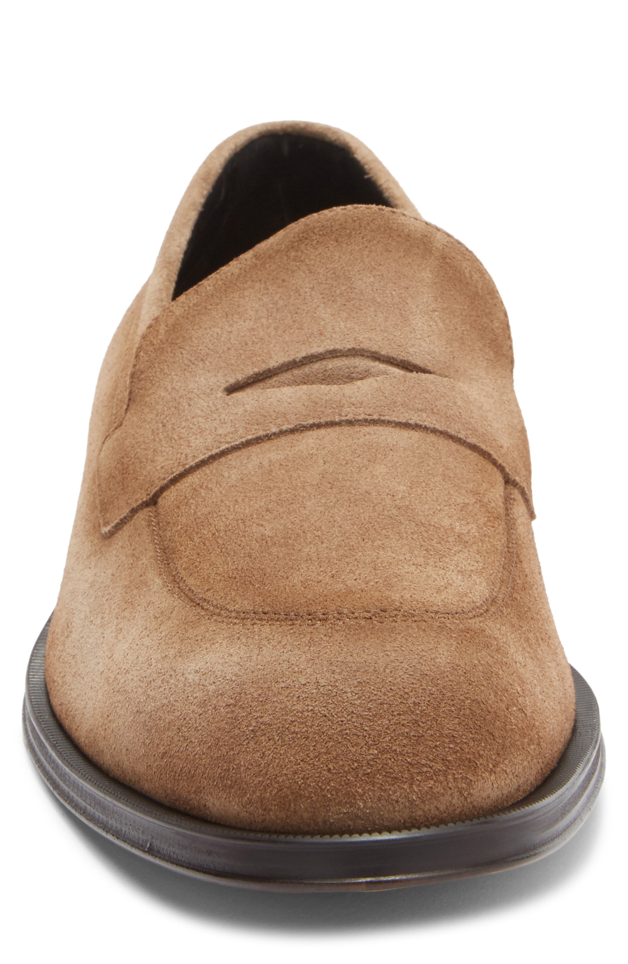 BOSS Derrek Penny Loafer, Alternate, color, Medium Beige