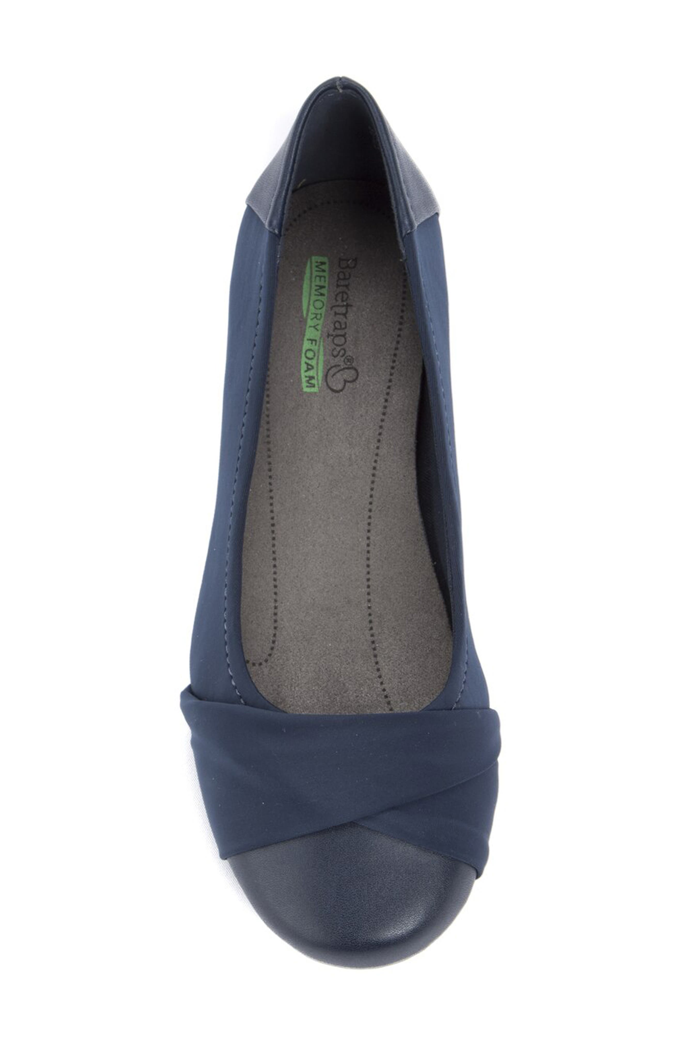 BARETRAPS Mitsy Twist Flat - Wide Width Available, Alternate, color, Navy