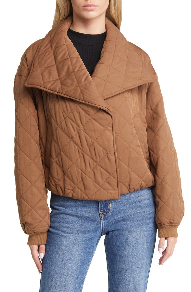 BLANKNYC Quilted Crop Jacket, Alternate, color, 