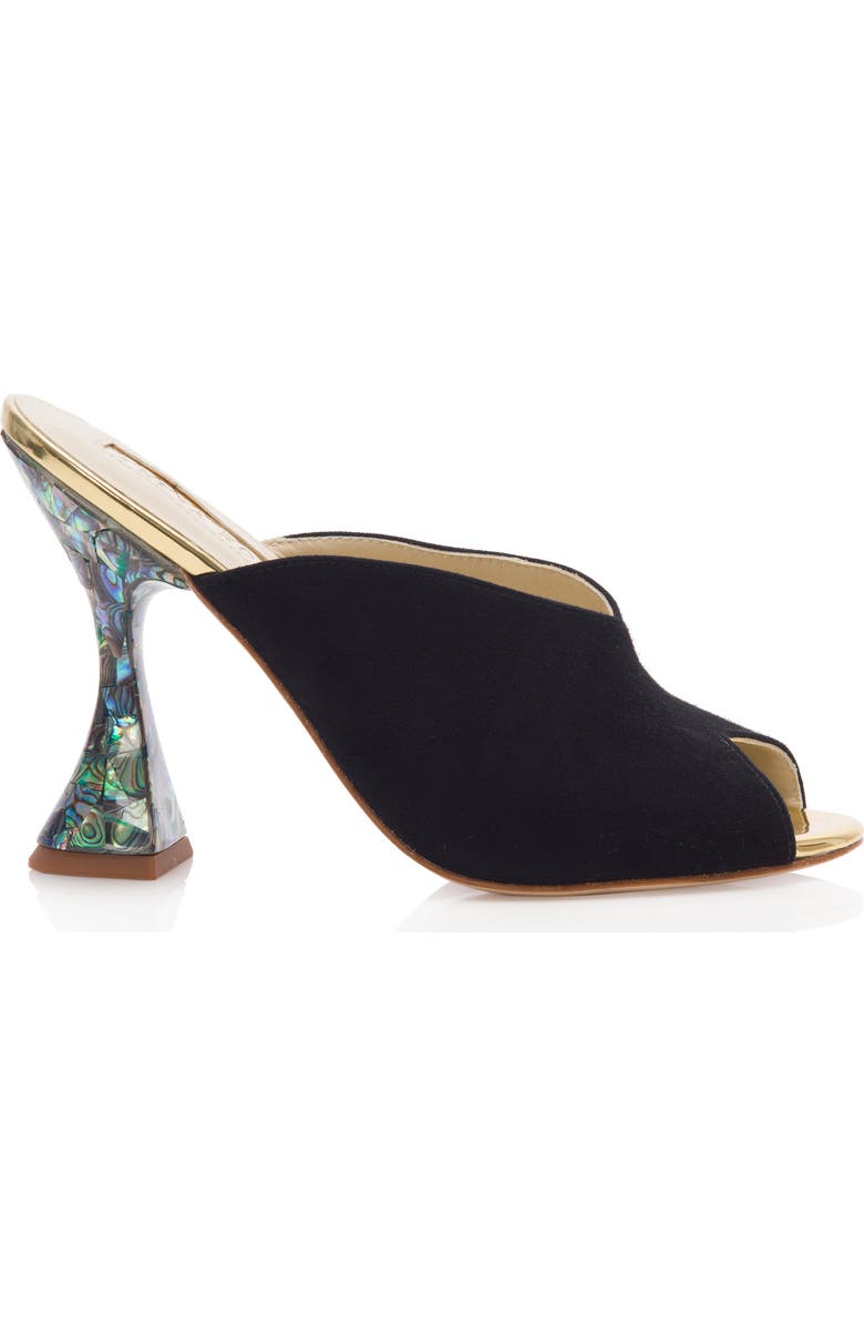 Freya Rose Mimi Noir Pearl Heel Sandal, Main, color,