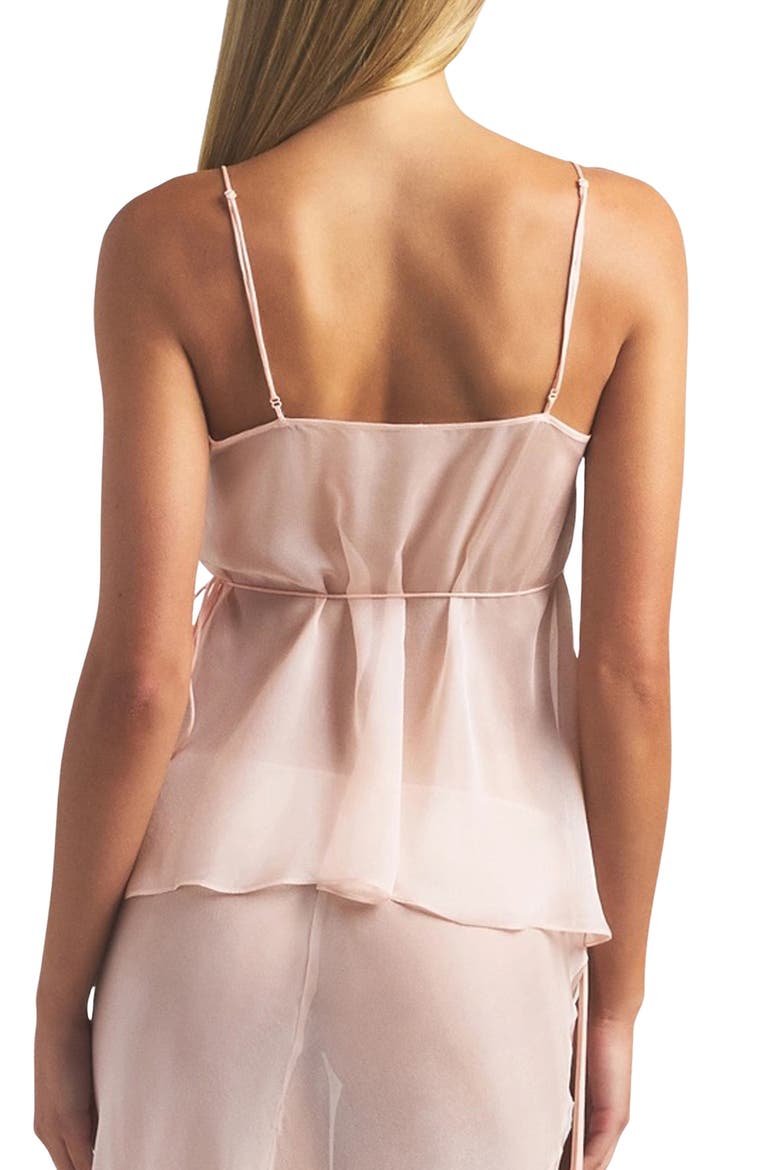 Romance Silk Wrap Camisole, Alternate, color, PRIMROSE