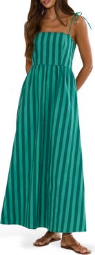 Beach Riot Caprice Stripe Cotton Maxi Dress