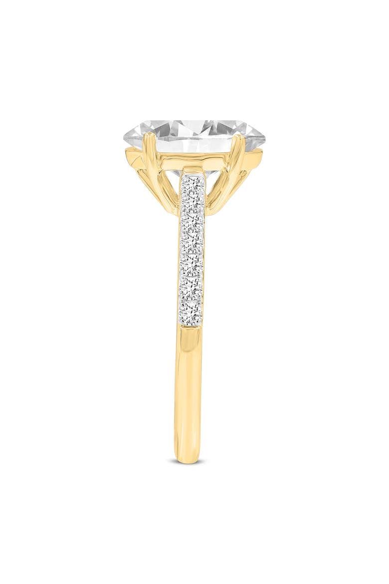 Prose 14K Gold Oval Lab Grown Diamond Engagement Ring - 2.4 Ct, Alternate, color, 14K Yellow Gold