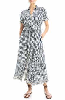 MAX STUDIO Short Sleeve Shirtdress