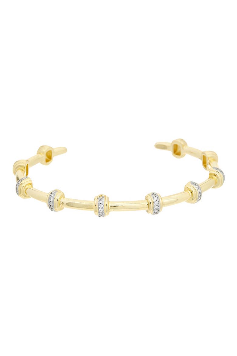 Cubic Zirconia Cuff Bracelet, Main, color, YELLOW