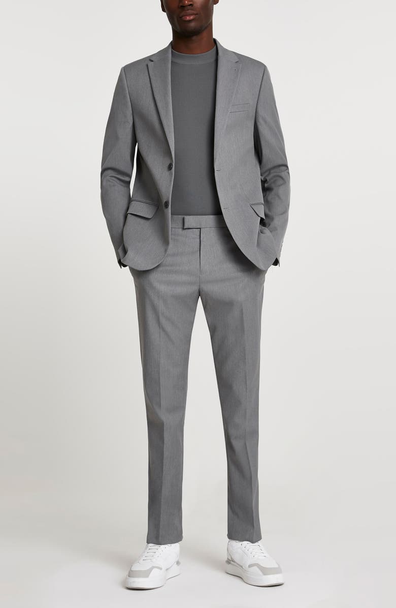 River Island Skinny Twill Suit Jacket, Alternate, color, 