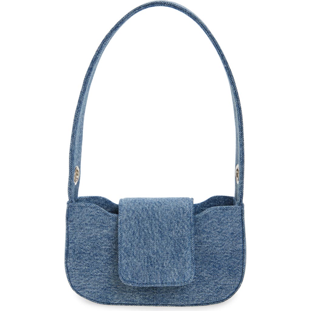 Justine Clenquet Dylan Denim Top Handle Bag In Denim Blue