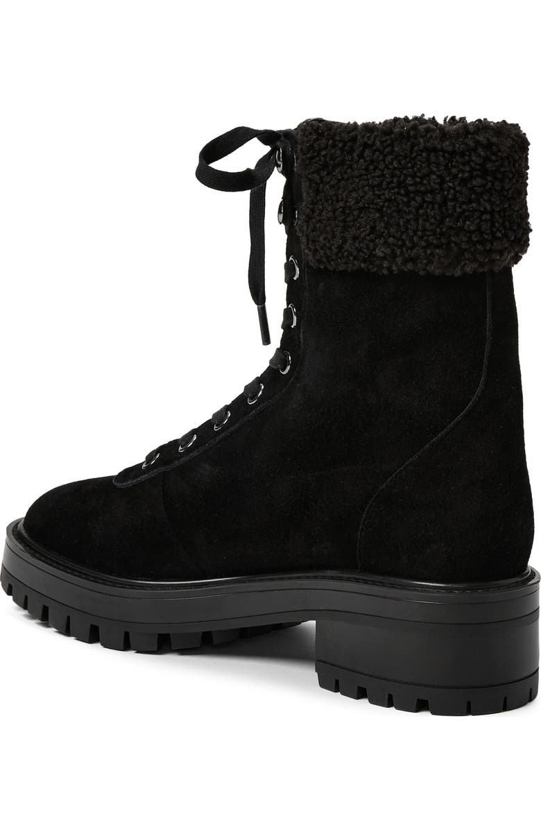 PAIGE Briar Faux Shearling Bootie, Alternate, color, Black