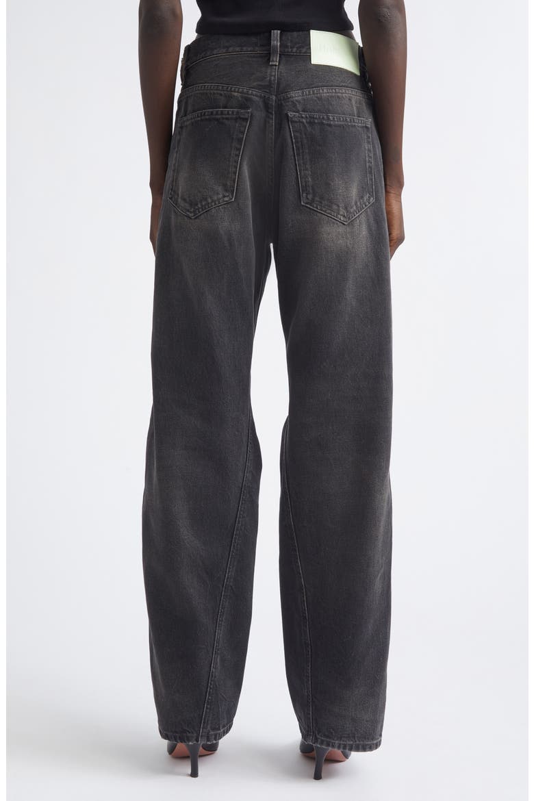 Bonnie Zip Distressed Straight Leg Jeans, Alternate, color, VINTAGE BLACK