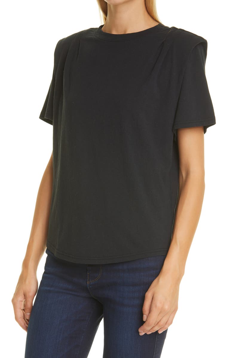 FRAME Padded Shoulder Cotton T-Shirt, Alternate, color, 