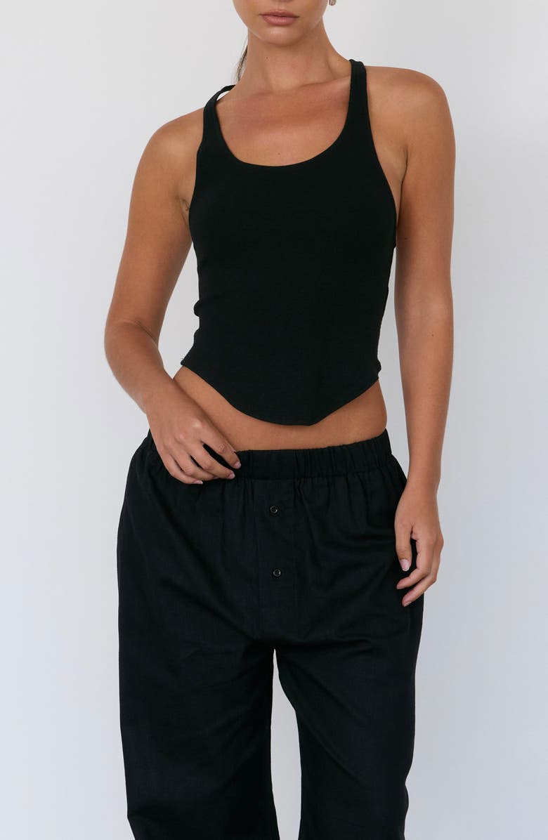 ARTLESS FOREVER Haze Racerback Tank, Main, color, Black