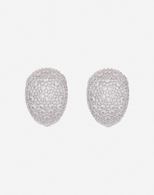 Lanvin Haute Séquence Rhinestone Earrings In Silver/crystal