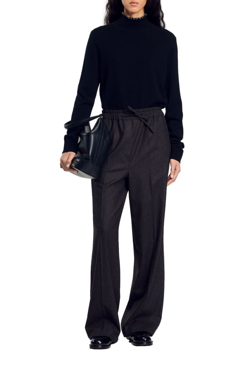 SANDRO Striped trousers, Alternate, color, 