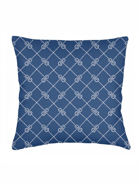 Captains Knots Linen Euro Pillow with Down Alternative Insert