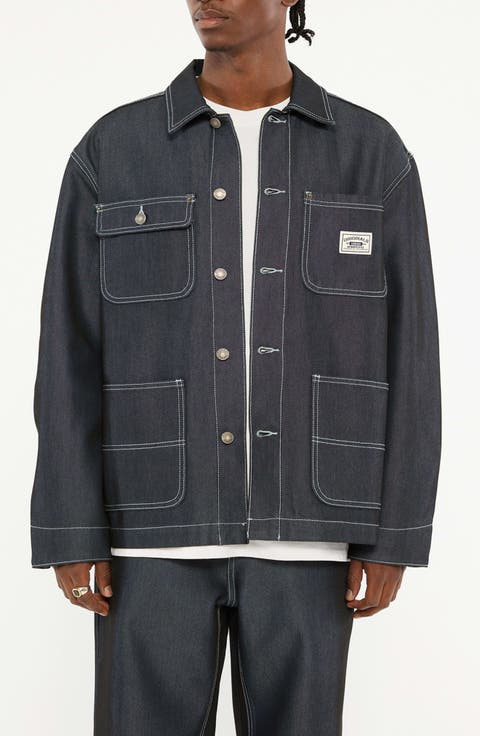 Go Metallic Denim Chore Jacket