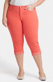 NYDJ Marilyn Cool Embrace® Cuff Crop Straight Leg Jeans