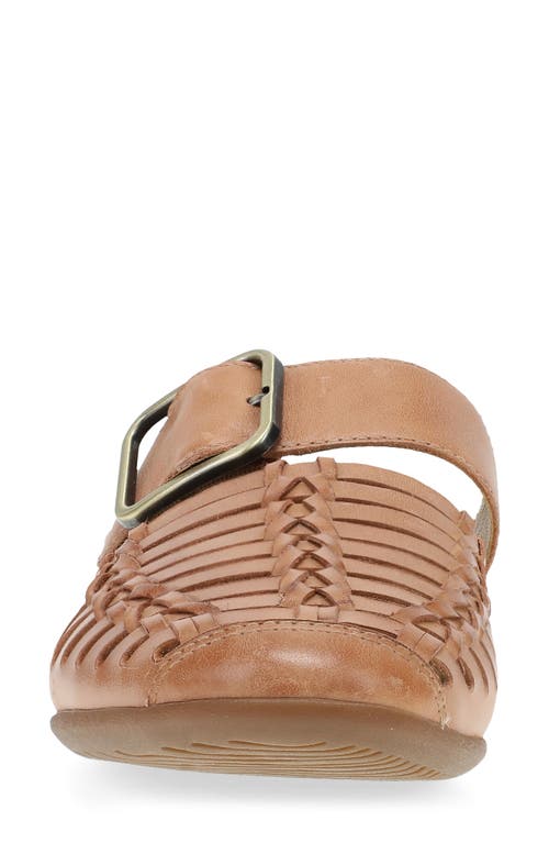 Dansko Leilani Pointed Toe Mule In Light Tan Burnished Nappa