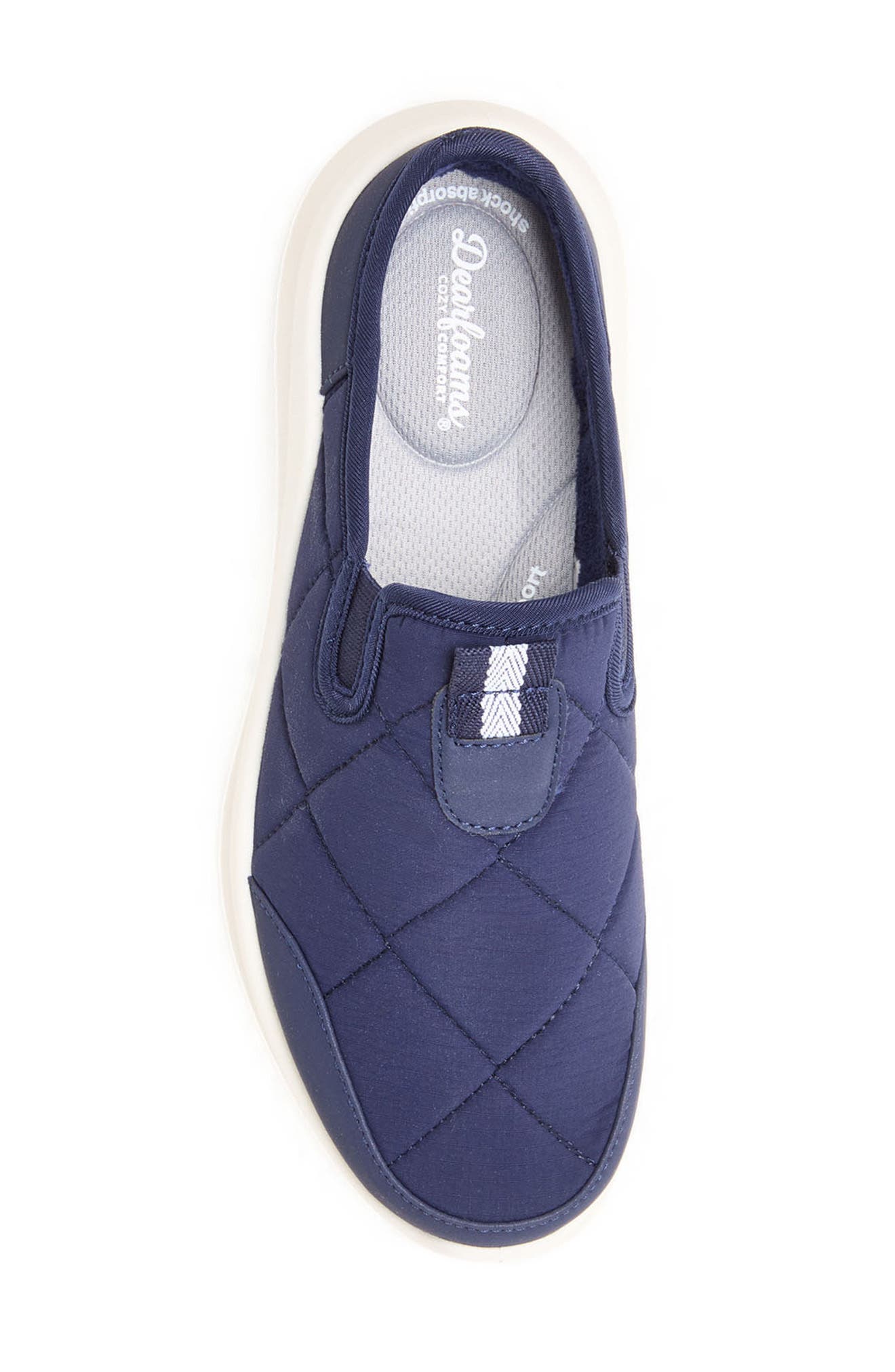 Quilted Woven Mule, Alternate, color, BLUE