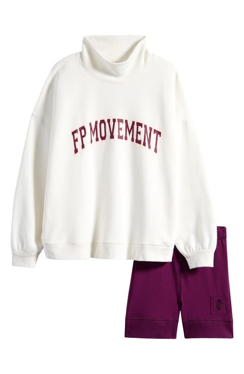 Free People Victory Sweatshirt & Shorts Set