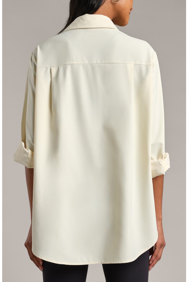 Mirage Oversize Button-Down Shirt, Alternate, color, LEMON MIST