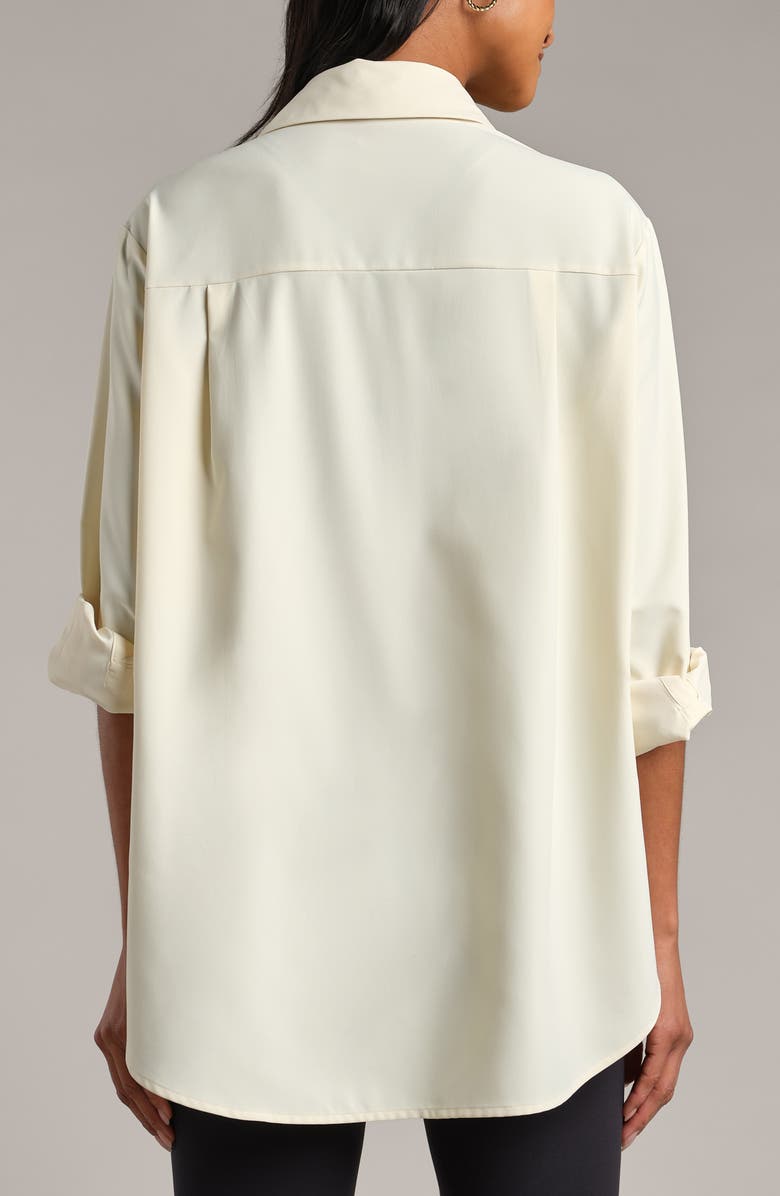 Rhone Mirage Oversize Button-Down Shirt, Alternate, color, Lemon Mist