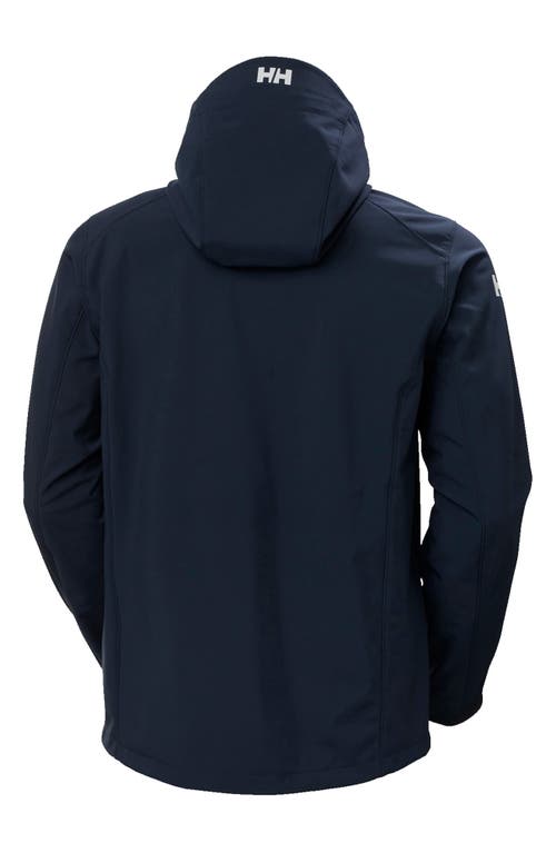 Helly Hansen Paramount Water Resistant Hooded Softshell Jacket In Blue