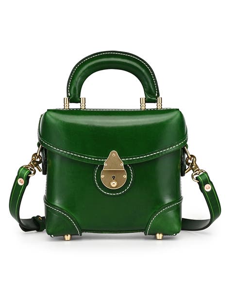 Azalea Genuine Leather Vintage Box Crossbody