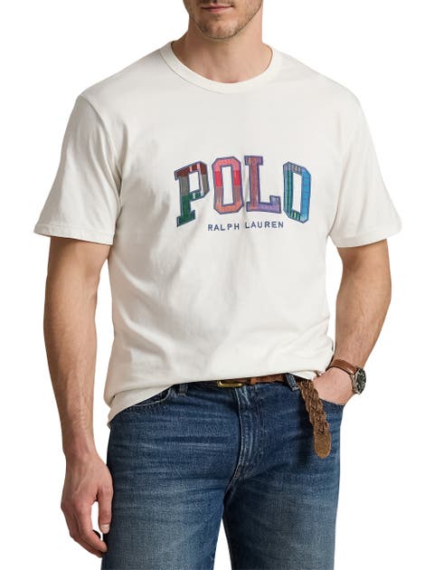 Big & Tall India Plaid-Logo Jersey T-Shirt