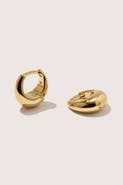 Otiumberg 14kt Gold Vermeil Mini Graduated Hoop Earrings