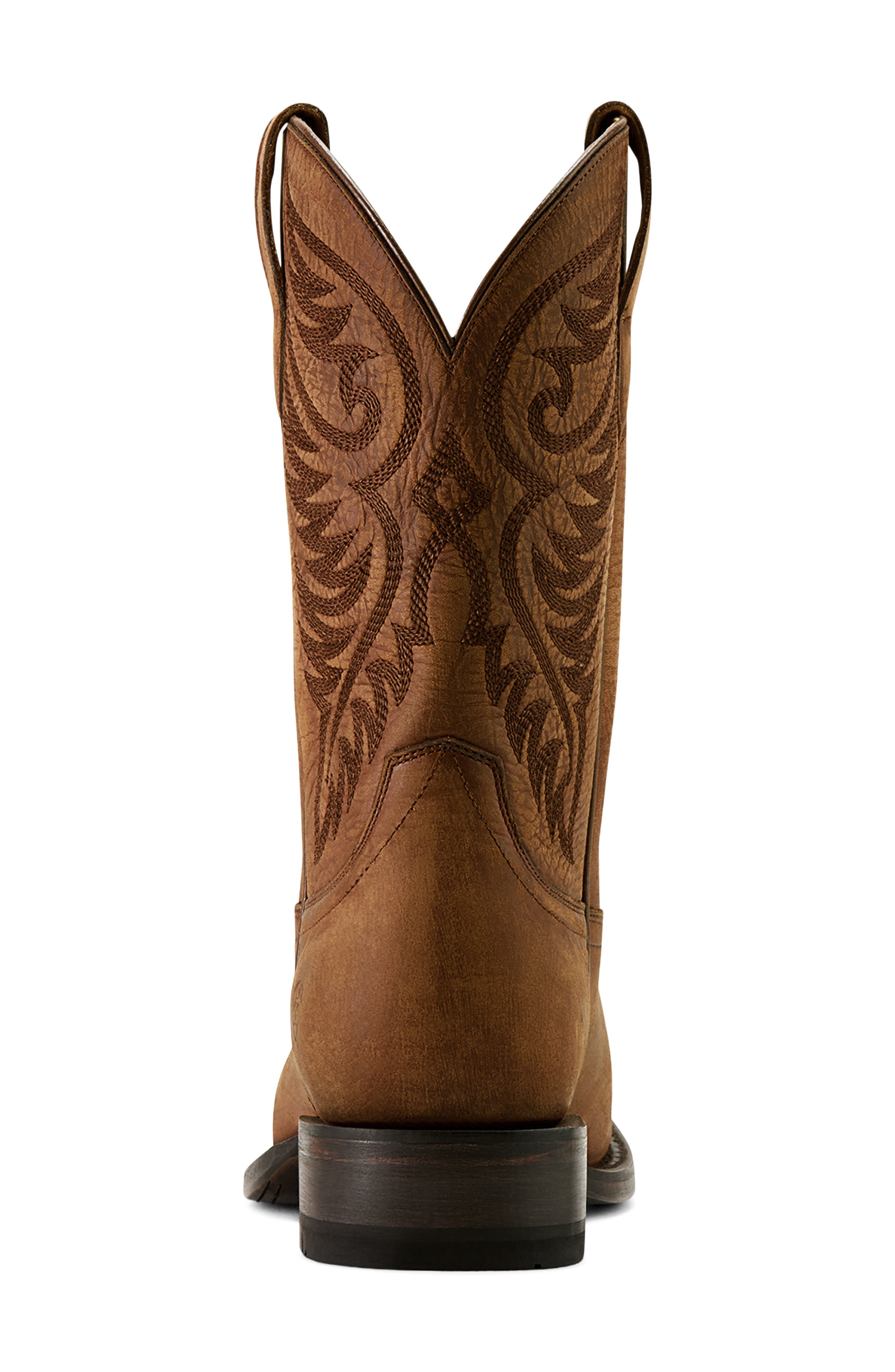 Ariat Wiley Wide Square Toe Cowboy Boot, Alternate, color, Renaissance Brown