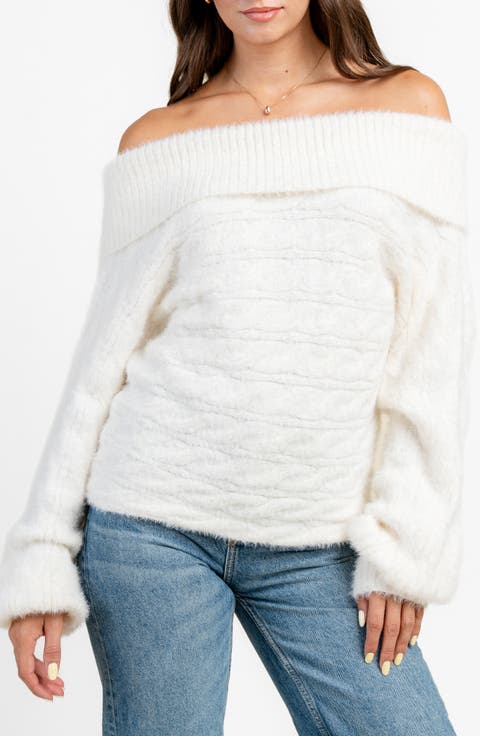 Oversize Off the Shoulder Sweater