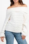 Beivy Oversize Off the Shoulder Sweater