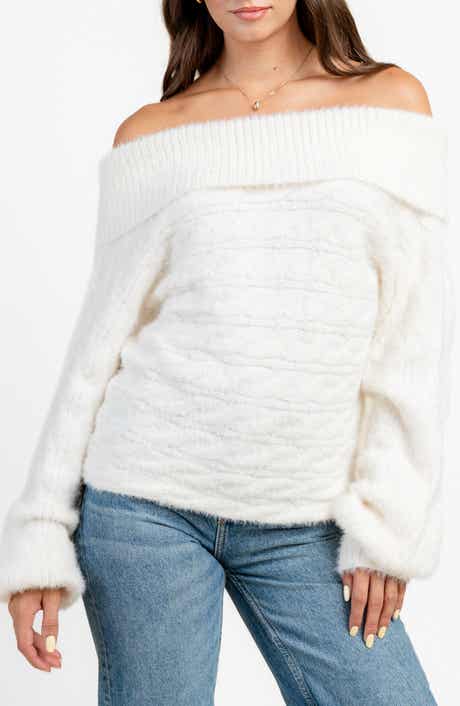 Beivy Oversize Off the Shoulder Sweater