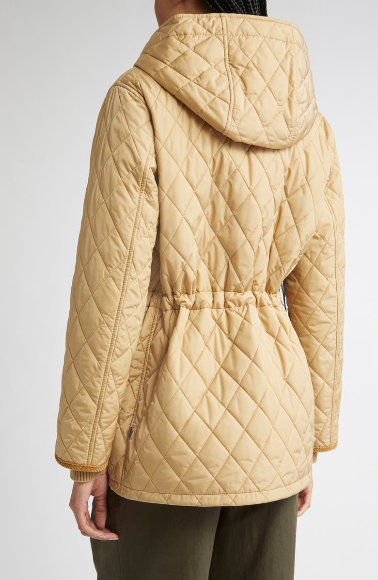 Burberry Water Repellent Quilted Nylon Parka, Alternate, color, 
