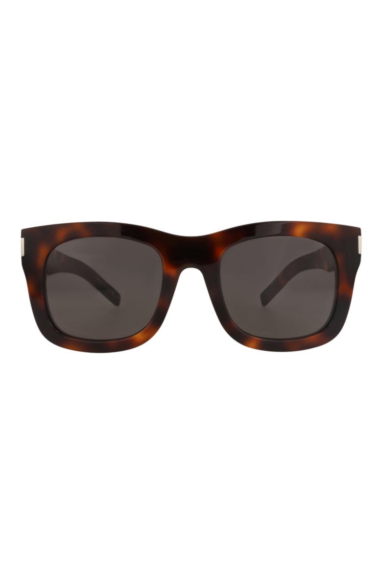 56mm Rectangular Sunglasses, Main, color, HAVANA HAVANA BLACK