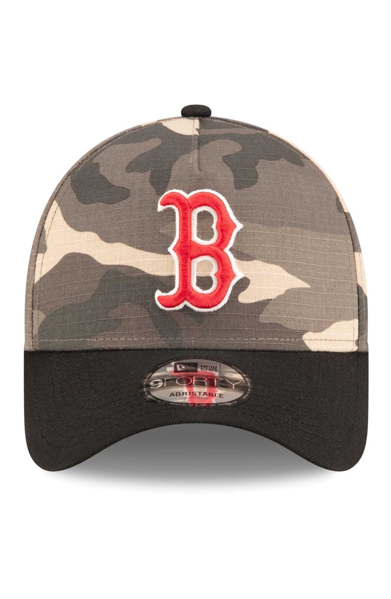 New Era Men's New Era Boston Red Sox Camo Crown A-Frame 9FORTY Adjustable Hat, Alternate, color, Camo