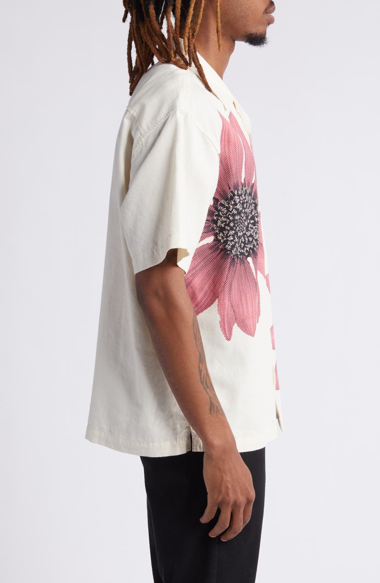 Vans Laurel Floral Cotton & Linen Camp Shirt, Alternate, color, 