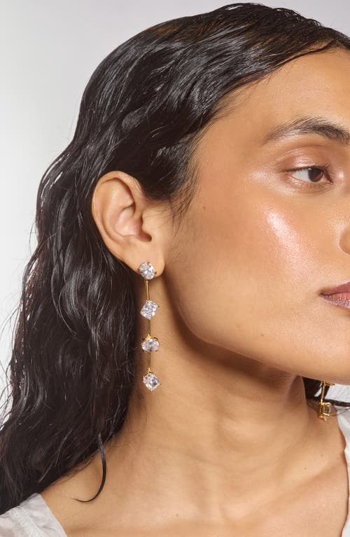 Lady Grey Stella Cubic Zirconia Linear Drop Earrings