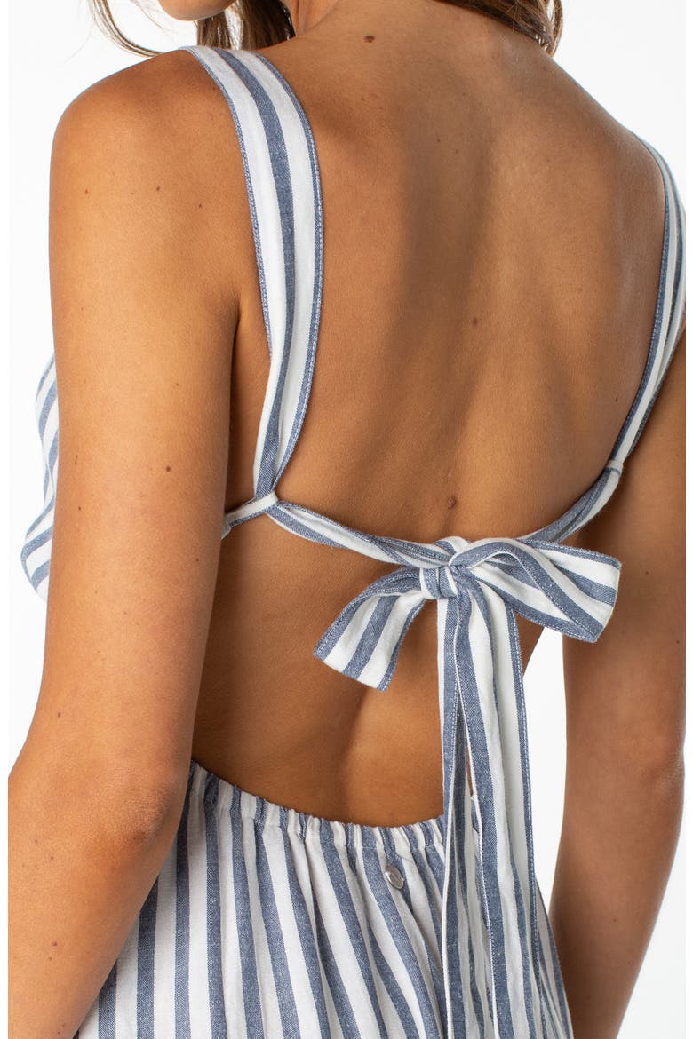 Wilder Coast Stripe Maxi Sundress, Alternate, color, BLUE HORIZON