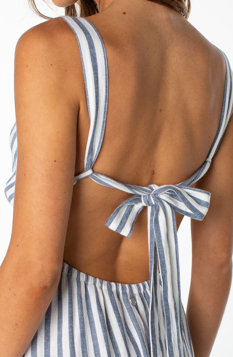 Roxy Wilder Coast Stripe Maxi Sundress, Alternate, color, 